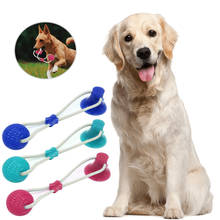 Funny TPR Pet Dog Tug Toys Pet Molar Bite Dog Toys Rubber Chew Suction Cup Ball Tooth Cleaning Toy For Small Medium Puppy 2024 - buy cheap