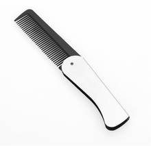 Peine plegable con Clip de bolsillo para hombre y mujer, cepillo de pelo de masaje hecho a mano, para Barba y bigote, a la moda, 20 unids/lote 2024 - compra barato