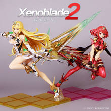 Xenoblade 2 Chronicles Game Fate Over Pyra MYTHRA Action Figure Fighting Ver Model PVC Collection Toy 27cm Xmas gift T30 2024 - buy cheap