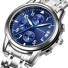 Relogio Masculino Luxury Quartz Watch Men watch Business Stainless Steel Wristwatch Business Male Fashion Clock Relojes saati 2024 - buy cheap