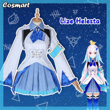 VTuber Figure Lize Helesta Cosplay Costume Lolita Dress Lovely Uniform Halloween Suit For Women Outfit New 2024 - buy cheap