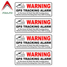 Aliauto 4 X Reflective Car Stickers Warning Gps Tracking Alarm Accessories PVC Decal for Golf 5 Kia Ceed Seat Ibiza Gt,10cm*3cm 2024 - buy cheap