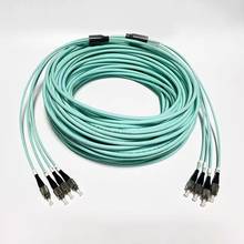 200mtr 4 core OM3 Armored fiber patchcords SC LC FC ST UPC APC Multimode 4 fibers optical fibre jumper cable ELINK ftth 200M 2024 - buy cheap