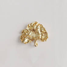 10 PCS 30*27mm Fashion Metal Alloy KC Gold Leaves Pendant Charm DIY Jewelry Accessories 2024 - buy cheap