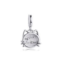 Fits Pandora Bracelet My Pet Cat Dangle Beads for Jewelry Making Original 925 Sterling Silver DIY Charms Kralen 2021 Spring New 2024 - buy cheap