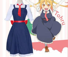 Miss Kobayashi's Dragon Maid Tohru Cosplay Costume for Women Kobayashi San Chi No Maid Uniforms Costume C560 2024 - buy cheap