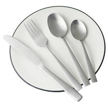 Conjunto de talheres de mesa prateado fosco 4/5p, aço inoxidável, faca, garfo, mesa, podem ir na lavar-louças, conjunto de talheres de cozinha 2024 - compre barato