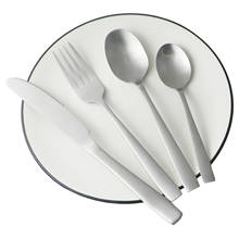 Matte Silver Stainless Steel Cutlery Set Knife Spoon Fork Tableware Set 4/5p Dinnerware Set Dishwasher safe Kitchen Flatware Set 2024 - buy cheap