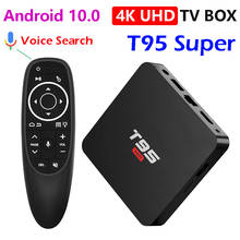 Dispositivo de TV inteligente T95 Super, decodificador con Android 10, 2020, Allwinner H3, 4K, Wifi 10,0 GHz, 2G, 16G 2024 - compra barato