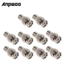 ANPWOO 10Pcs/Set BNC Male Plug To F Female Jack Coax Connector Adapter For CCTV Camera 2024 - buy cheap