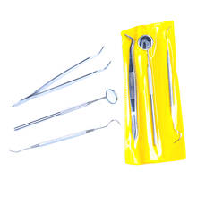 3 pçs/set nova higiene picaretas scaler espelho explorador de cuidados orais sonda dental dentário dentes aço inoxidável conjunto ferramenta limpa kit 2024 - compre barato