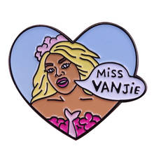 Miss Vanjie Hard Enamel Pins Collect RuPaul's Drag Race Metal Cartoon Brooch Backpack Collar Lapel Badges Fashion Jewelry Gifts 2024 - buy cheap