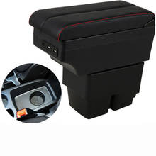 For Ford Fiesta armrest box central Store content Storage box with USB interface 2024 - buy cheap
