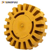 4 Inch Pneumatic Degumming Disc To Rubber Wheel Rubber Head Paint removal Grinding Wheel Car Tire Polishing Wheel 2024 - buy cheap