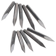 Parallel Carbide 15 Degree 0.2mm CNC PCB Milling Cutter Bits Set of 10 Silver 2024 - buy cheap