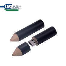 Creative gift USB 2.0 custom made LOGO wooden pencil USB flash drive pendrive 4GB 8GB 16GB 32GB 64GB 128GB memory stick usb 2024 - buy cheap
