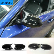 Carbon Side Wing Mirror Cover For BMW 1 3 Series E82 E88 2007 ~2009 E90 E87 E91 E93 E81 E92 high quality black Rear-View Caps 2024 - buy cheap