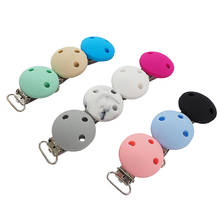 Chenkai-Clips redondos de silicona para 20 piezas, dentición de forma redonda para bebé, soporte sensorial para joyería, cadena de juguete, sin BPA 2024 - compra barato