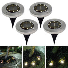 Solar Powered Buried Solar Power Light Under Ground Lamp Outdoor Path Way Garden Lamp Led Night Light Lawn Road With Sensor 2024 - buy cheap