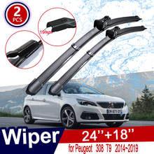 Car Wiper Blades for Peugeot 308 T9 2014 2015 2016 2017 2018 2019 MK2 Front Windscreen Windshield Wipers Car Goods Stickers 2024 - buy cheap