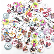 100PCs 2 Holes Mixed Flower Buttons for Needlework Craft Scrapbooking DIY Sewing Decorative Children's Button Clothing WB691 2024 - buy cheap