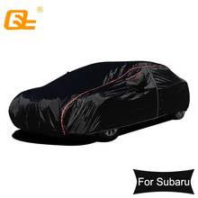 190T Universal snowproof full car covers outdoor prevent sun snow rain dust frost wind black for Subaru impreza wrx XZ BRZ 2024 - buy cheap