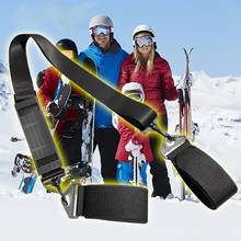Adjustable Winter Snowboard Skiing Pole Fixing Strap Shoulder Hand Carrier Strap Hook Loop Lash Nylon Ski Board Handle Straps 2024 - buy cheap
