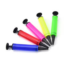 Bomba de aire de mano de plástico para balón de fútbol, Mini bomba de globo de PVC, práctica, de alta calidad, Color aleatorio, 1 unidad 2024 - compra barato