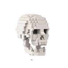 Конструктор MOC таинственный череп человеческий череп с мозгом аниме бриллиантовый кирпич Игрушечная модель обучающие игрушки 2024 - купить недорого