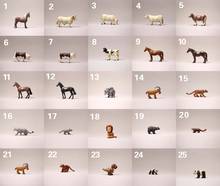 Boneco de vaca com enfeite de animais selvagens, cavalo, dinossauro, elefante, fada, jardim, decoração em miniatura, boneco de ação 2024 - compre barato