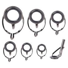 7Pcs Mixed Size Fishing Top Rings Rod Repair Kit Line Guides Eyes Sets 2024 - buy cheap