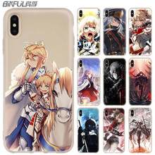 Silicone Soft Phone Shell Case for iPhone 13 12 11 Pro X XS Max XR 8 7 6 Plus SE 2020 Coque Fate Series Grand girl Anime 2024 - buy cheap