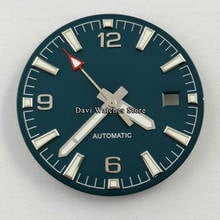 Watch Dial + Watch hands 31mm Sterile Blue Dial Fit ETA 2824 2836 Miyota 8205,8215,821A Mingzhu DG2813 3804 Movement Watch Parts 2024 - buy cheap