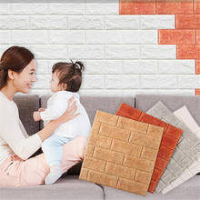 Adesivo de parede de tijolos e azulejos, espuma 3d diy, decoração de painéis de parede 2024 - compre barato