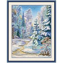 Winter woods patterns counted 11CT 14CT 18CT Cross Stitch Set DIY Chinese Cross-stitch Kits Embroidery Needlework Home Deco 2024 - buy cheap