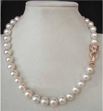 18" 10-11MM AAA++ GENUINE WHITE SOUTH SEA AKOYA PEARL NECKLACE 2024 - buy cheap