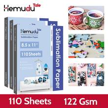 Sublimation Paper Inkjet Heat Transfer Photo Printing Paper 122G 110 sheets for Polyester T-Shirt Cushion Fabrics 2024 - buy cheap