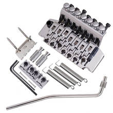 A set Chrome 7 Strings Tremolo Bridge Double Locking Systyem for Electric Guitar accessories parts musical instruments 2024 - buy cheap