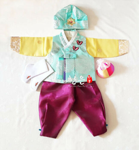 Venta superior Hanbok coreano niño fiesta de cumpleaños Hanbok Dolbok tradicional coreano vestido regalo de Halloween, Cosplay regalo 2024 - compra barato