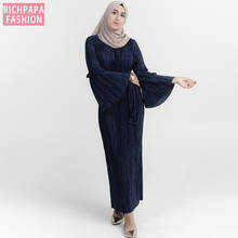 Abaya Dubai Turkey Arabic Elbise Pleated Muslim Hijab Dress Qatar Abayas Caftan Women Vestidos Turkish Islamic Clothing 2024 - buy cheap