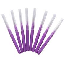 8 unids/set de hilo Dental higiene Oral hilo Dental suave cepillo dientes Interdental saludable para la limpieza de los dientes cuidado bucal púrpura 2024 - compra barato
