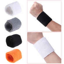 Brand New and High Quality Cotton Unisex Sport Sweatband Wristband Basketball Running Badminton Wrist Brace 2024 - buy cheap