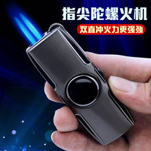 Fingertip Spinner Jet Flame Lighter Torch Turbo Refillable Gas Lighter Windproof Butane Cigar Cigarette Lighter Gadgets For Man 2024 - buy cheap