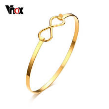 Vnox Infinity Bracelets & Bangles for Women Jewelry Gold-color Trendy Bracelet Femme Party Gift 2024 - buy cheap