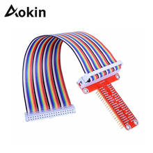 Aokin-Placa de expansión Raspberry Pi 3 Gpio Breakout con Cable de cinta plana de 40 Pines, para Raspberry Pi 3 2 Modelo B & B + 2024 - compra barato