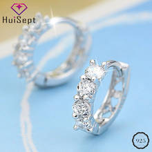 HuiSept Fashion Silver 925 Earrings for Women Jewelry AAA Zircon Gemstones Drop Earrings Ornaments Wedding Party Gifts Wholesale 2024 - buy cheap