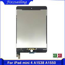 Pantalla LCD para iPad Mini 4, montaje para pantalla táctil, piezas de repuesto de reparación, 100%, probado, nuevo, negro y blanco, A1538, A1550 2024 - compra barato