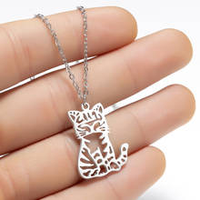 Cartoon Kitty Necklaces for Women Kids Fashion Jewelry Choker Animal Cat Pendants Necklaces Dog Bird Eagle colares feminino 2024 - buy cheap