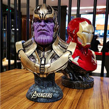 Hasbro-figura de acción de los vengadores, Thanos, busto de resina, decoración de escritorio, modelo de colección, juguete, regalo de cumpleaños, 36cm 2024 - compra barato