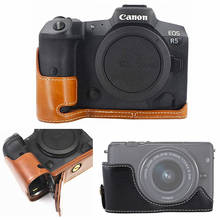 Retro Pu Leather Camera Bag Body Case For Canon EOS RP R5 R6 M200 M100 M50 M10 M6 G5X 6D Mark II 6D2 G5XM2 Digital Cameras 2024 - buy cheap